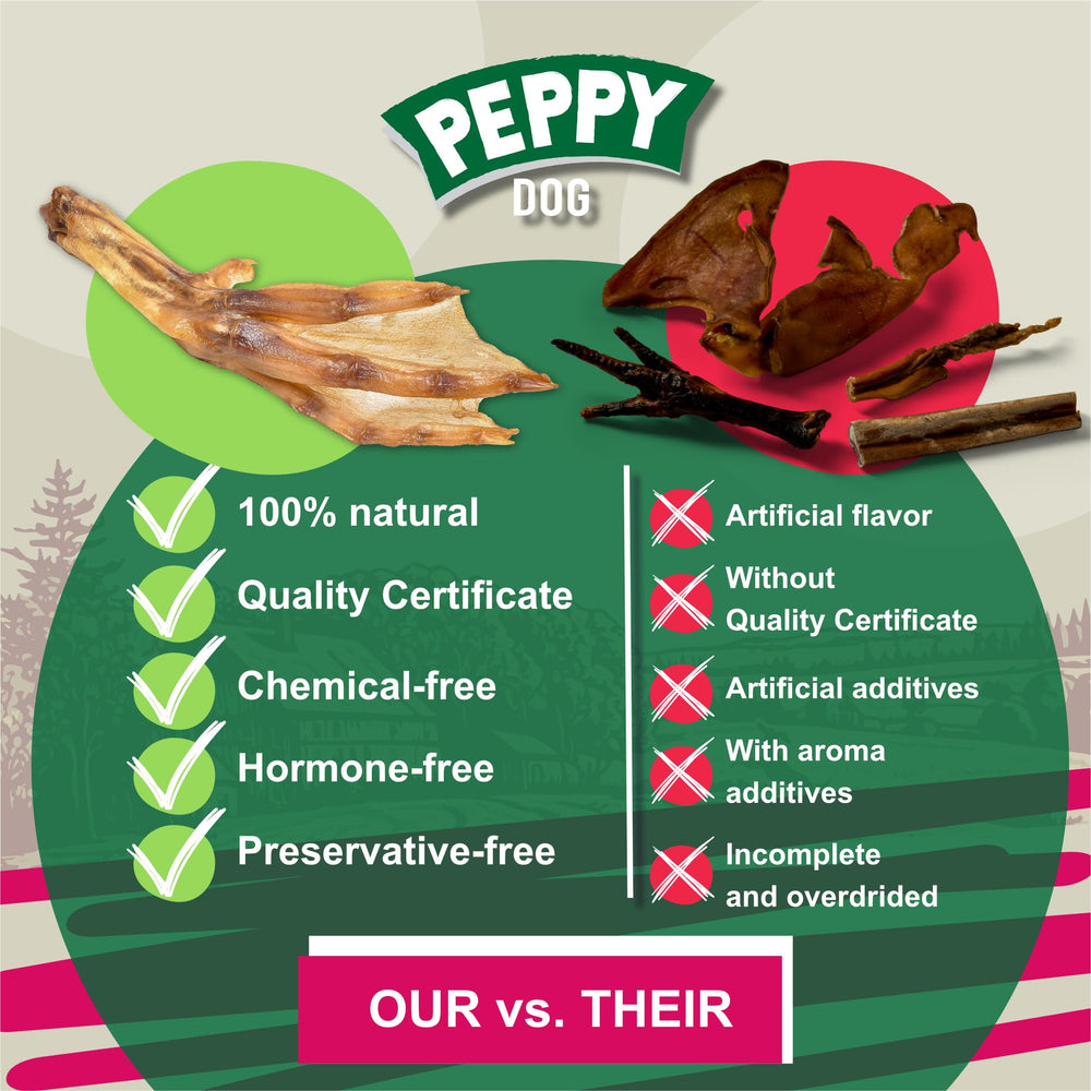PEPPY DOG dental-hygiene chew close-up showing cleansing-friendly texture.