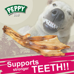 PEPPY DOG glucosamine and chondroitin ingredients panel highlights joint-support options.
