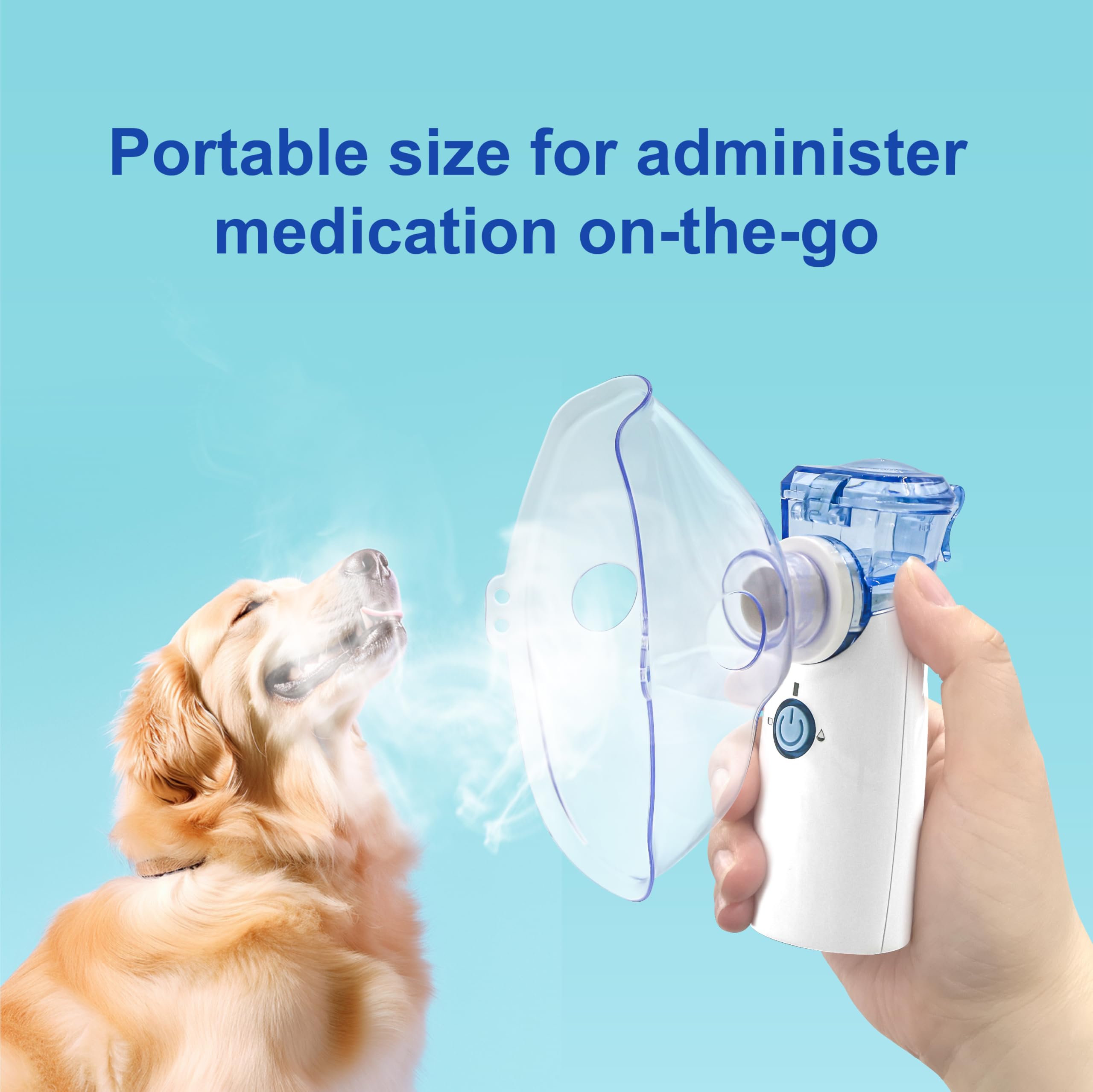 Pepultech USB-rechargeable vet nebulizer for easy home sessions