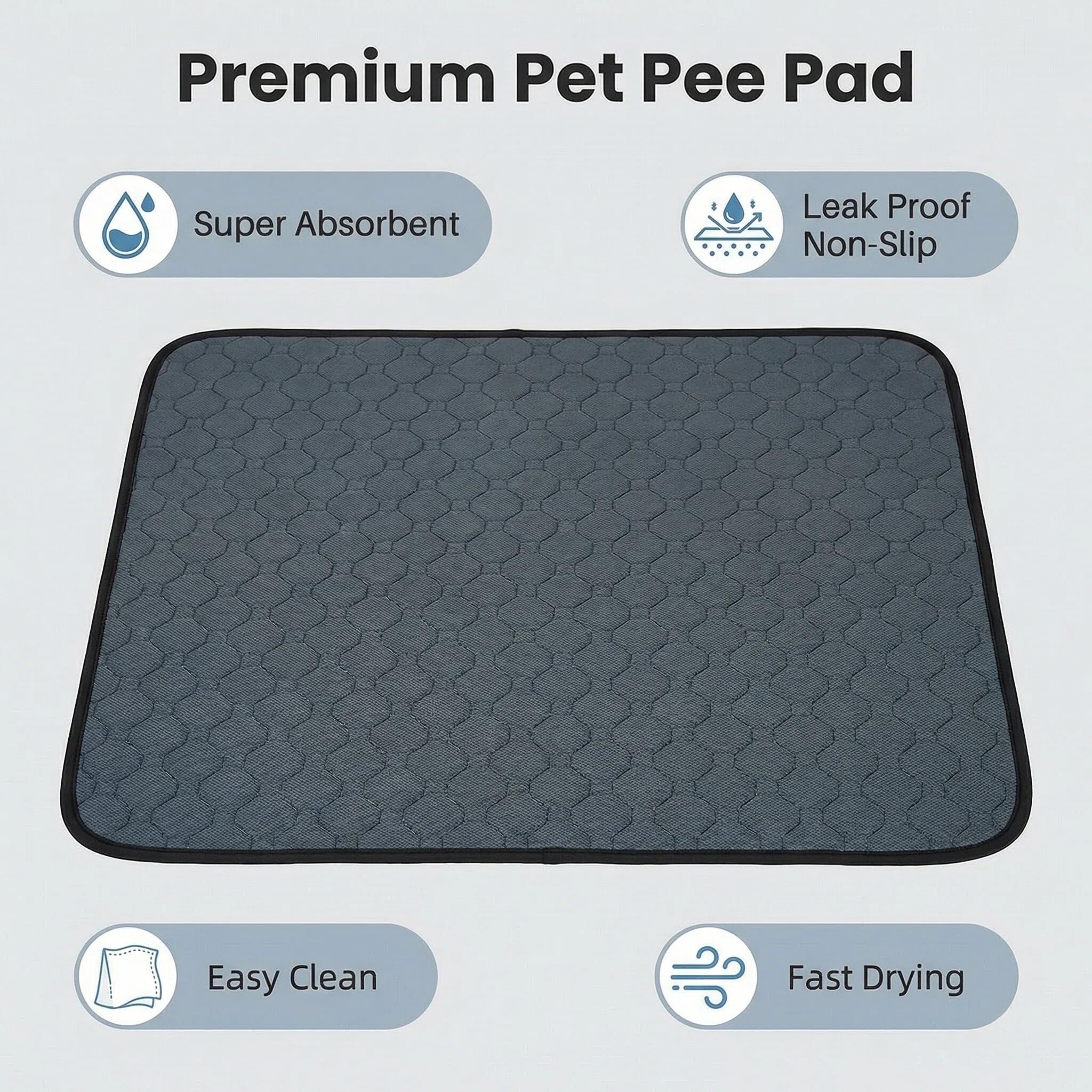 Pequano waterproof inner layer prevents leaks and protects wood floors.