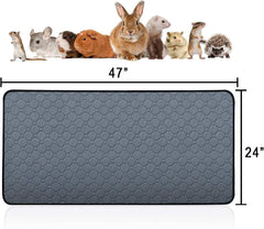 Pequano guinea pig cage liner showing waterproof inner layer to prevent leaks.