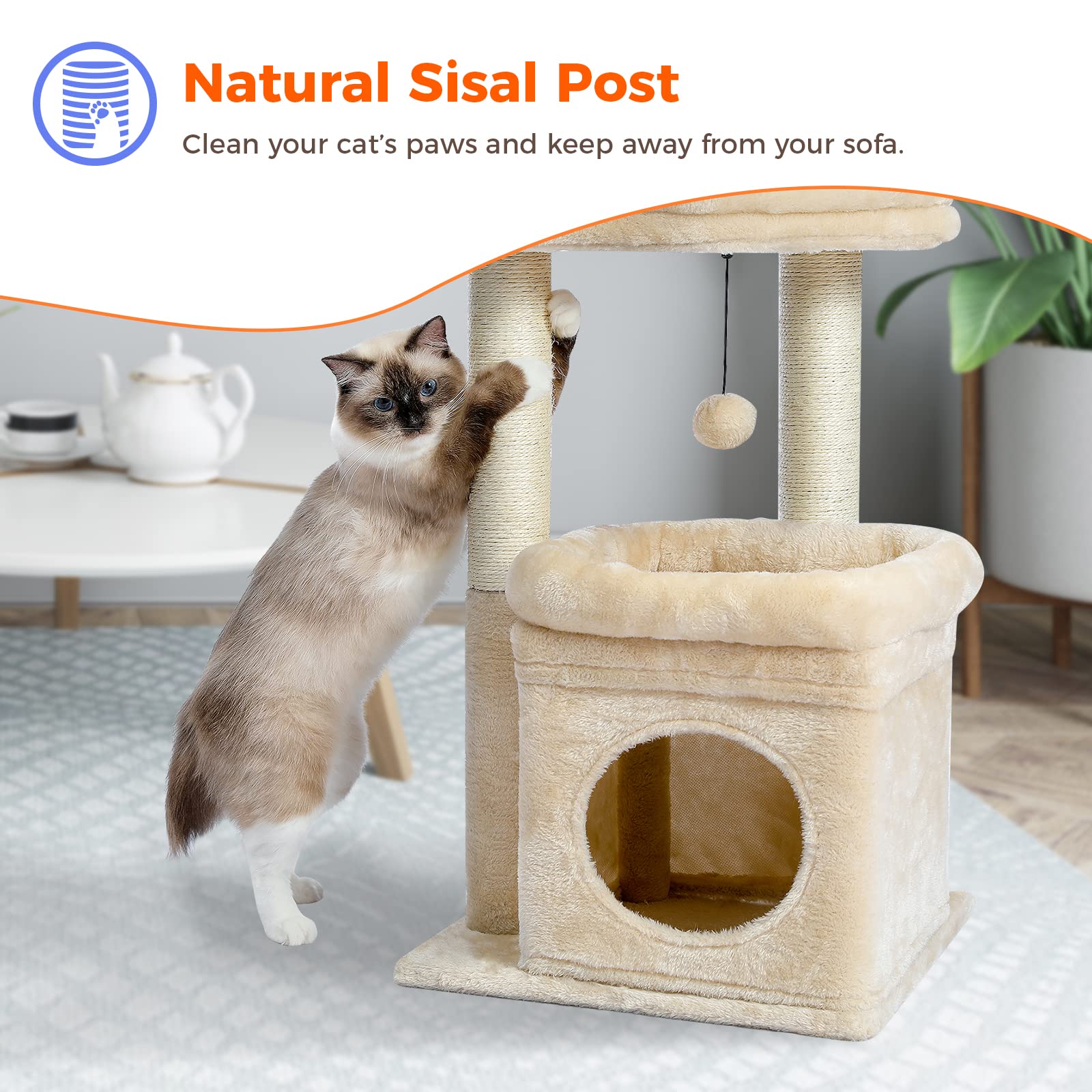 PEQULTI removable top cover beige simplifies cleaning and care.
