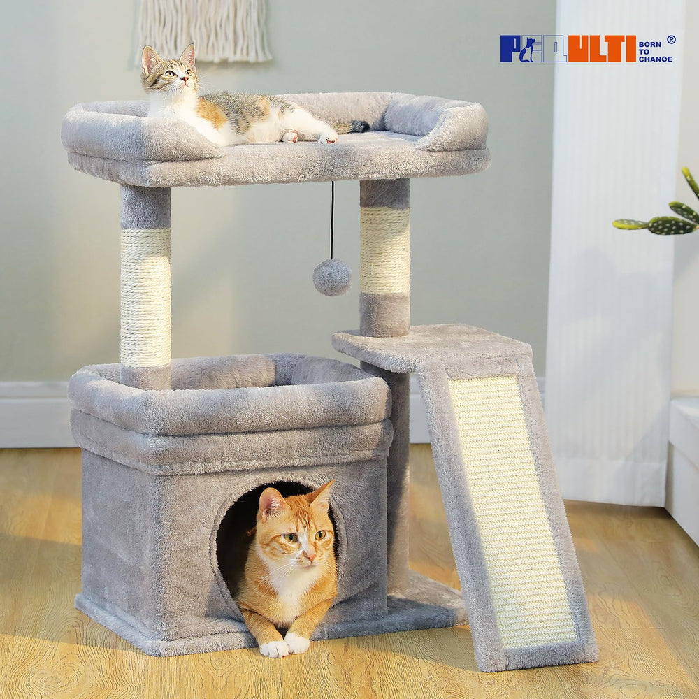 PEQULTI modern pet furniture in gray suits any room.