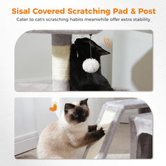 PEQULTI sisal scratching posts protect furniture while satisfying instinct.