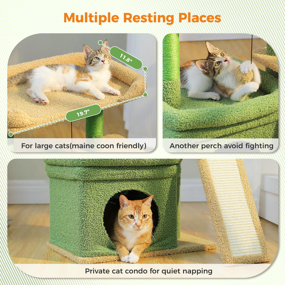 PEQULTI cat tree easy assembly with included tools and steps