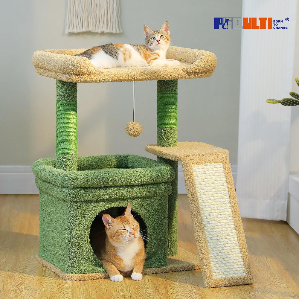 PEQULTI cactus private condo provides a cozy resting spot for cats