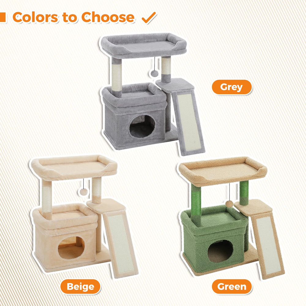 PEQULTI small cat tree easy assembly with included tools