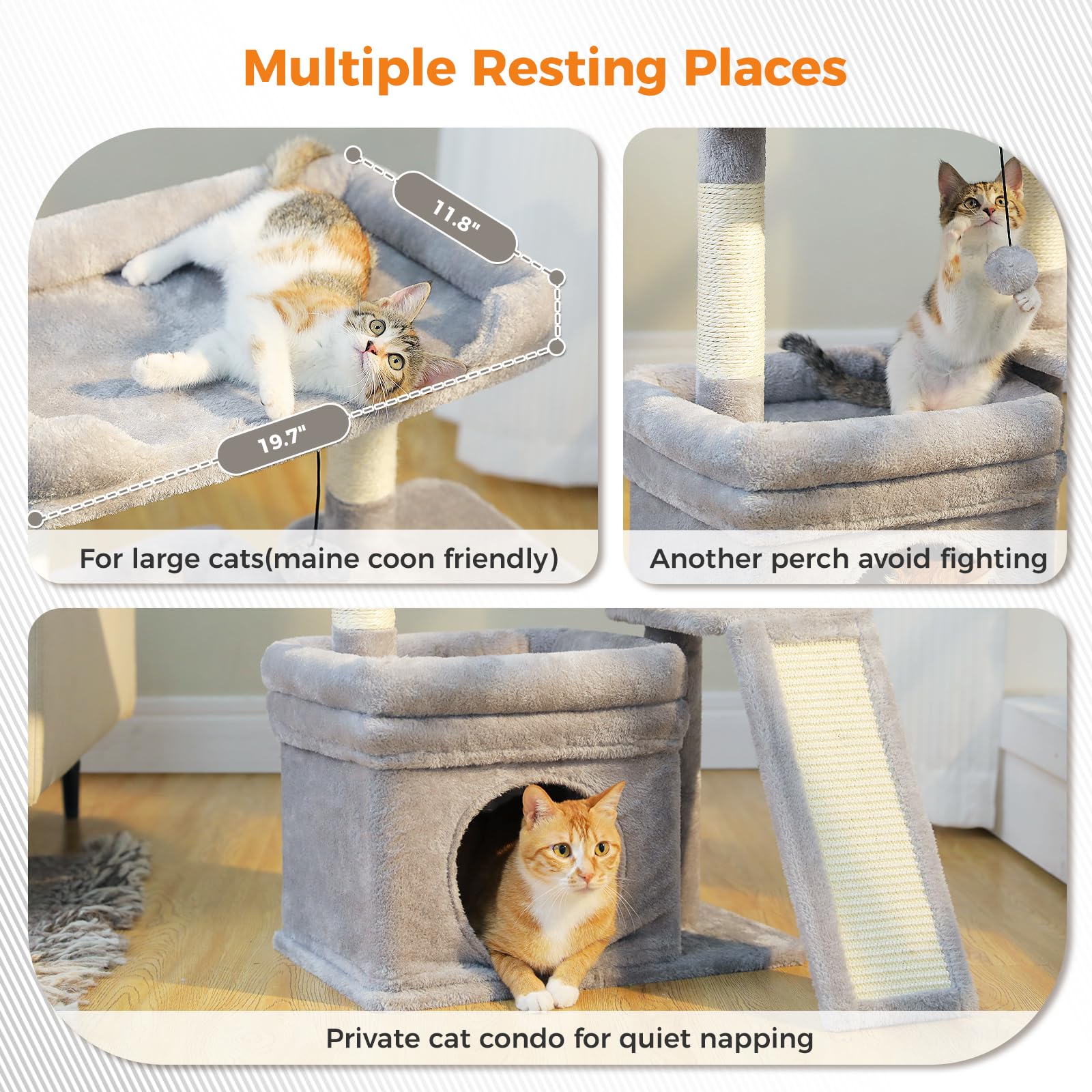 PEQULTI private condo offers a cozy hideaway for indoor cats.