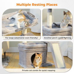PEQULTI private condo offers a cozy hideaway for indoor cats.