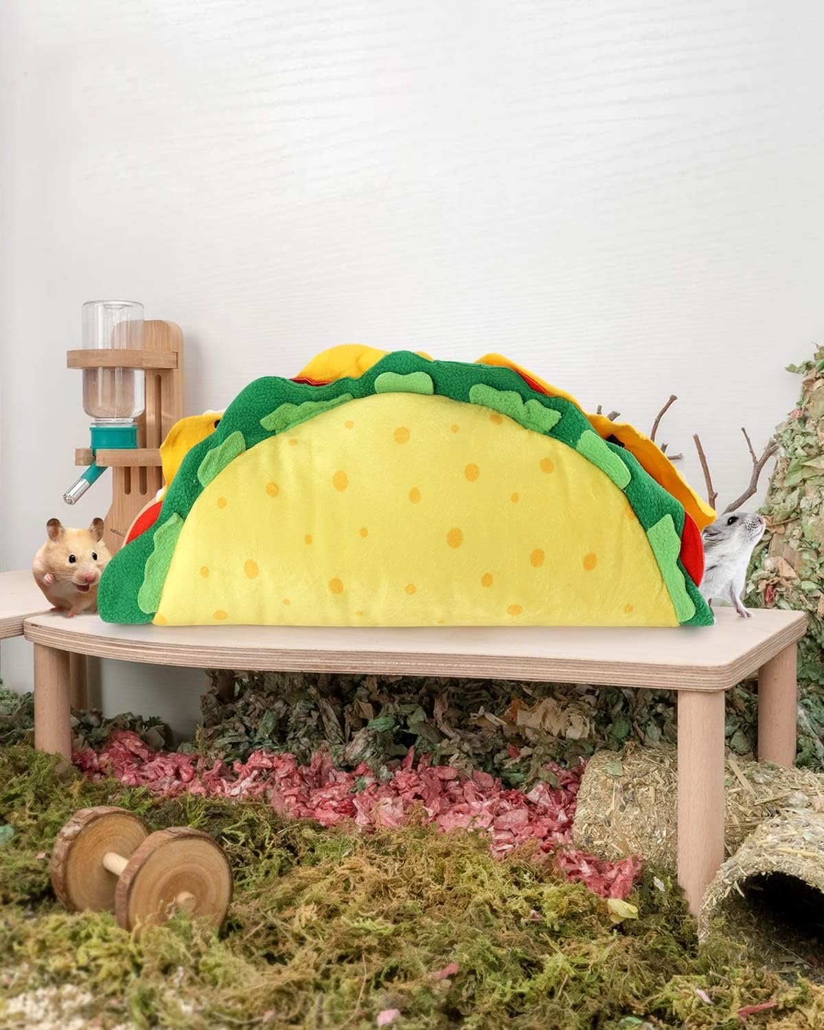 Percozzi Taco Hamster Hideout dimensions 14x8-5x7-5 inches for planning space