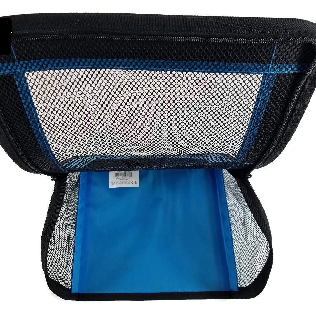 Perfect Petzzz travel bag blue easy-to-clean nylon and mesh surface for quick maintenance.