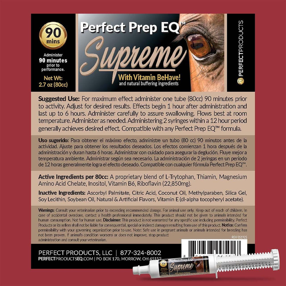 Easy-dispense design makes Perfect Prep EQ Supreme paste quick to dose.