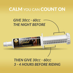 Clear dosing steps simplify giving Perfect Prep EQ Gold to support timing