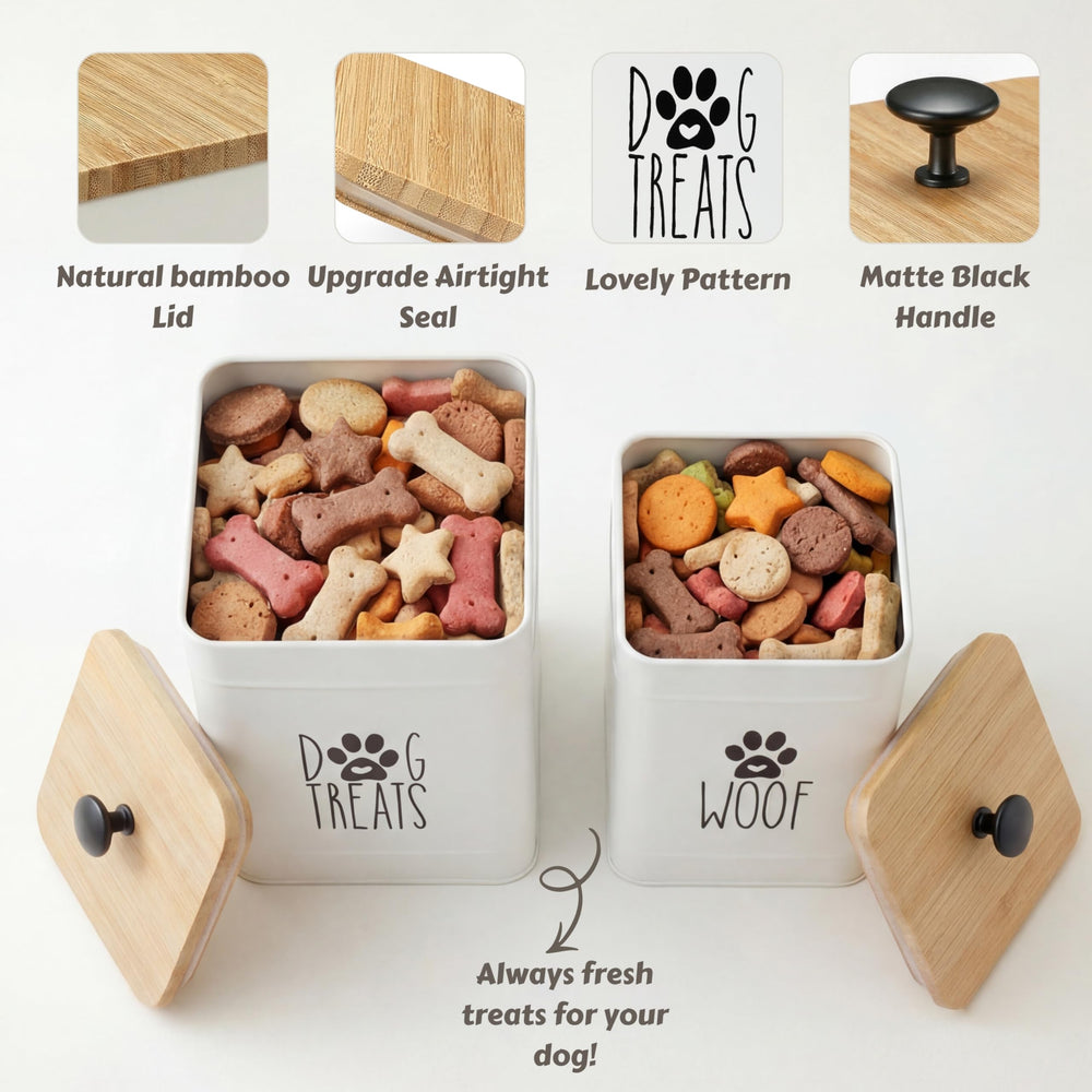 PERFNIQUE decorative canisters add farmhouse charm to countertops