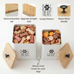 PERFNIQUE decorative canisters add farmhouse charm to countertops