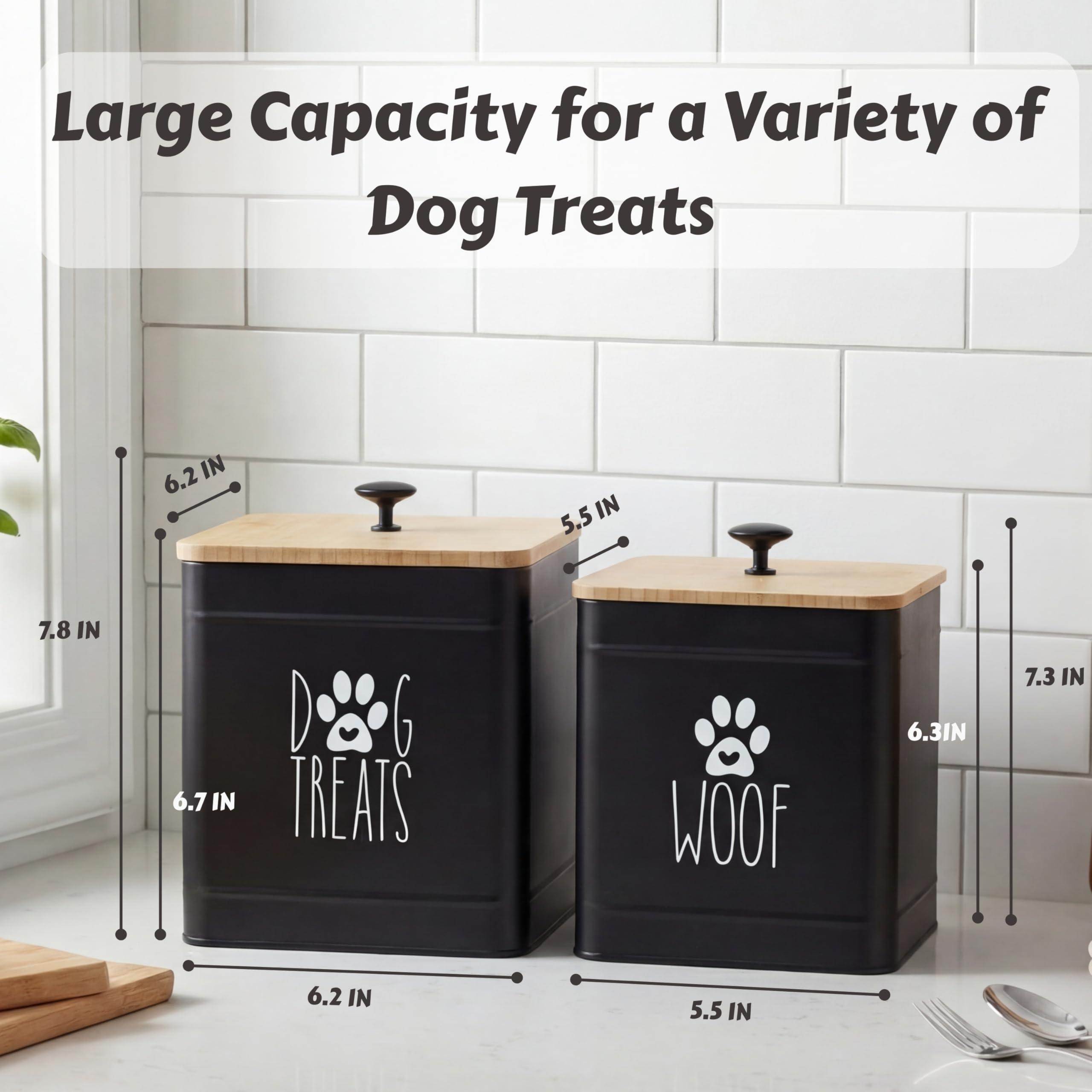 PERFNIQUE airtight lid canister preserves kibble and soft treats