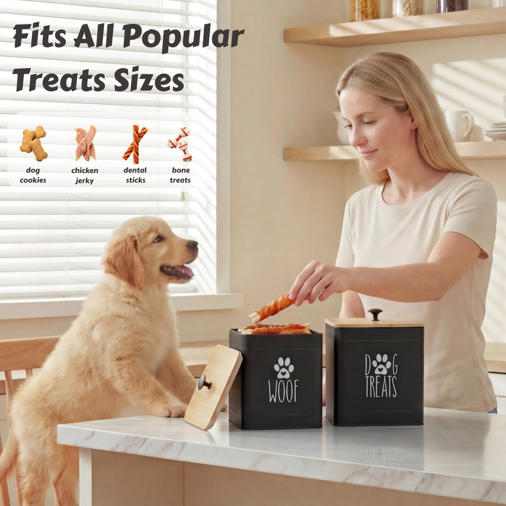 PERFNIQUE jar with matte black handles adds stylish kitchen storage