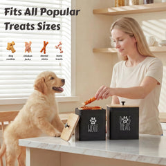PERFNIQUE jar with matte black handles adds stylish kitchen storage