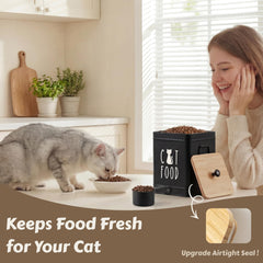 Perfnique treat container with side handles for easy transport and serving