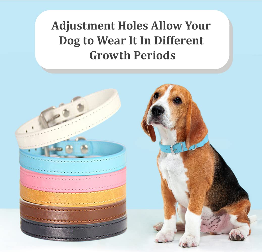Soft Napa PU leather texture on Periflowin collar close-up for comfort and durability