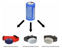 Perimeter Technologies four-pack battery back view ensures quick replacements