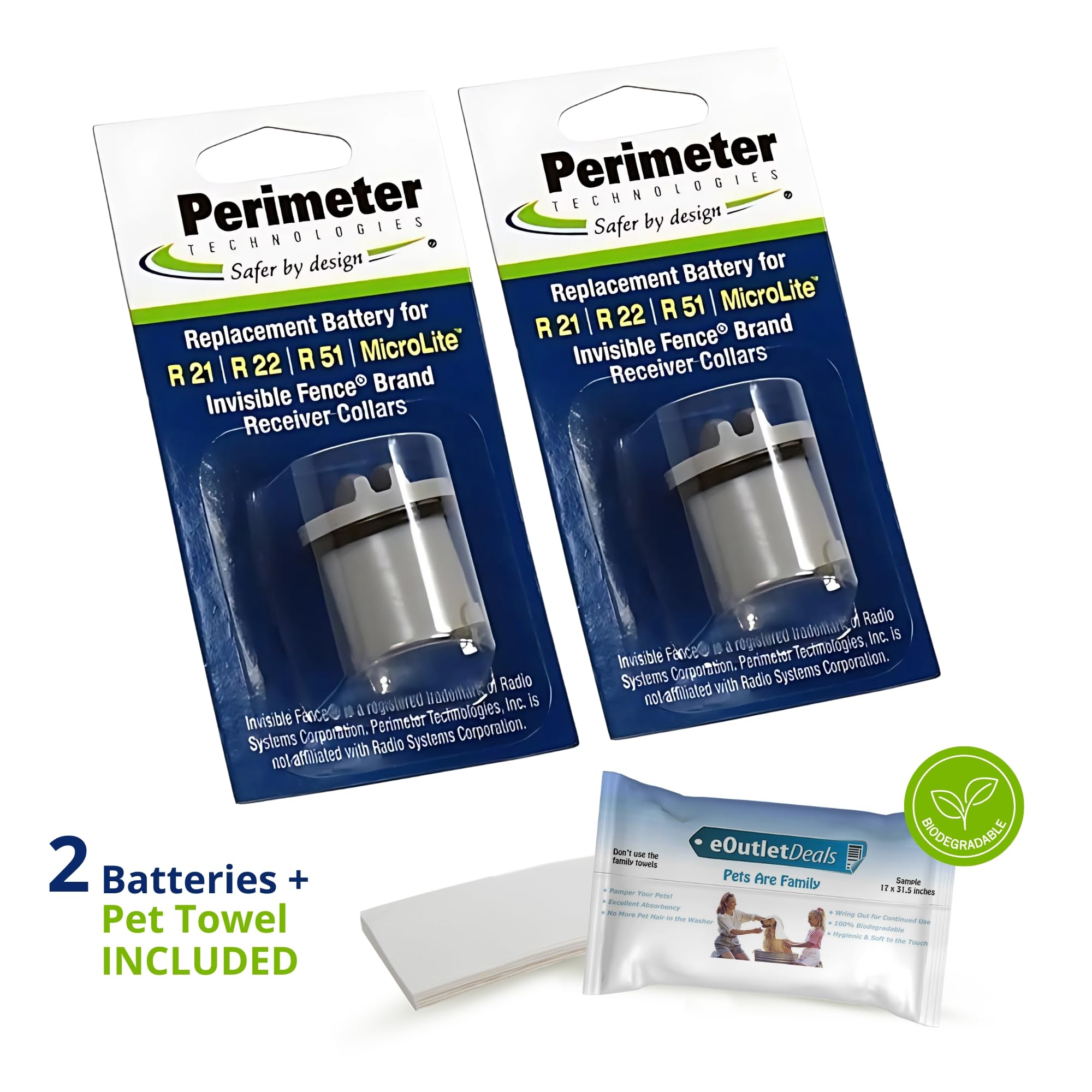 Perimeter Technologies lightweight, durable battery designed for dog collars.