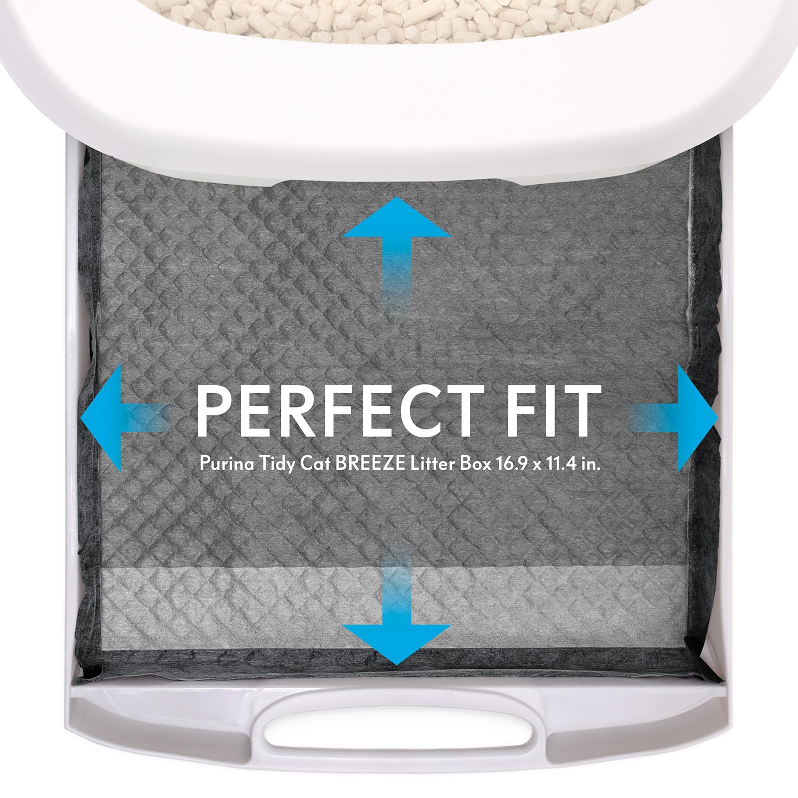 Peritas DrySpeed tech accelerates drying after use for quicker cleanup.
