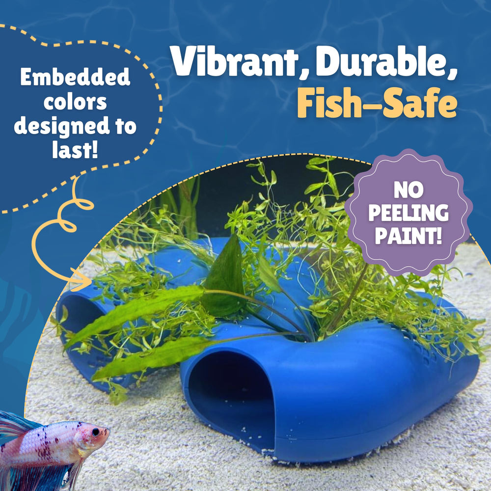 Perky Fins Betta Tunnel features smooth edges to protect fins.