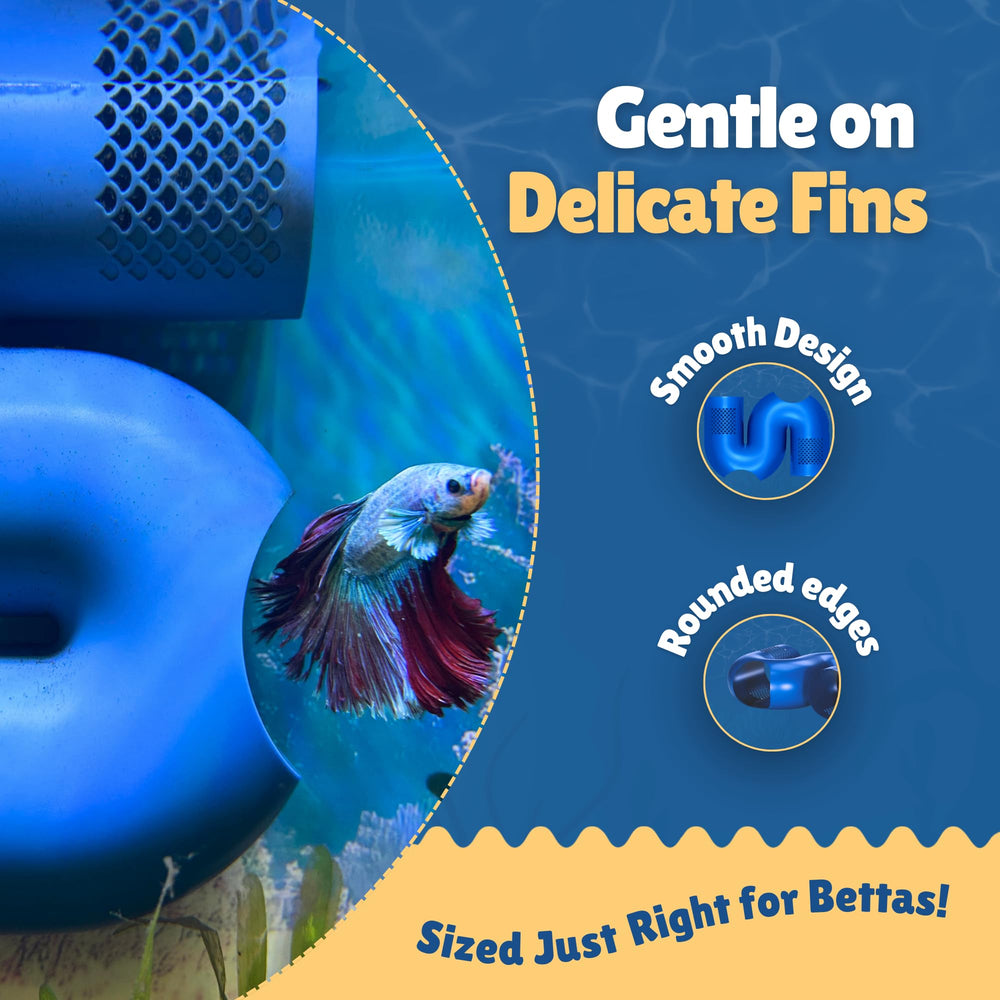 Perky Fins Betta Tunnel Suction Cups enable quick, secure placement.
