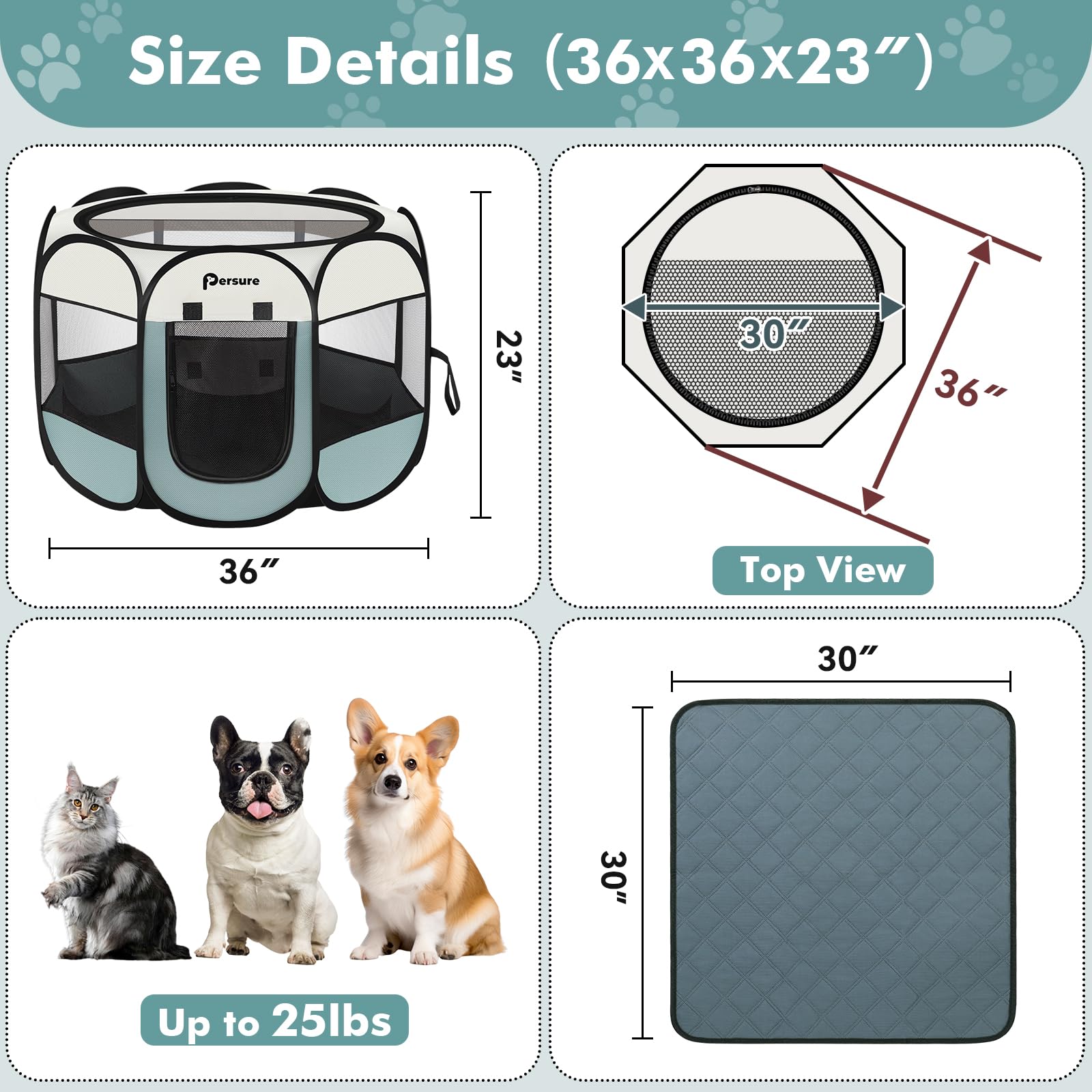 Persure pop-up kennel with travel bag ready for easy transport and outdoor adventures.