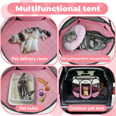 Persure pop-up kennel with travel bag for effortless on-the-go use.