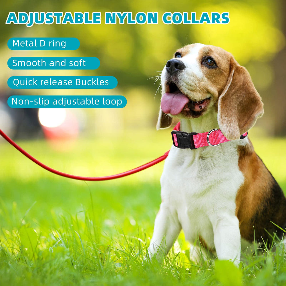 Perthlin 9-piece collar set in green, lightweight nylon for outdoor adventures