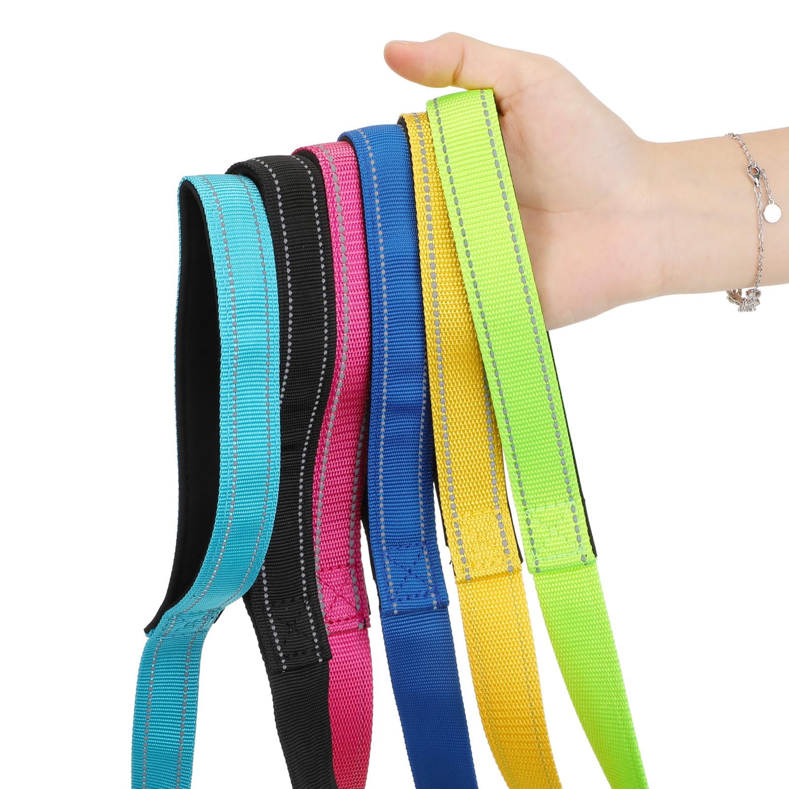 Perthlin color set of six leashes for easy style swapping.