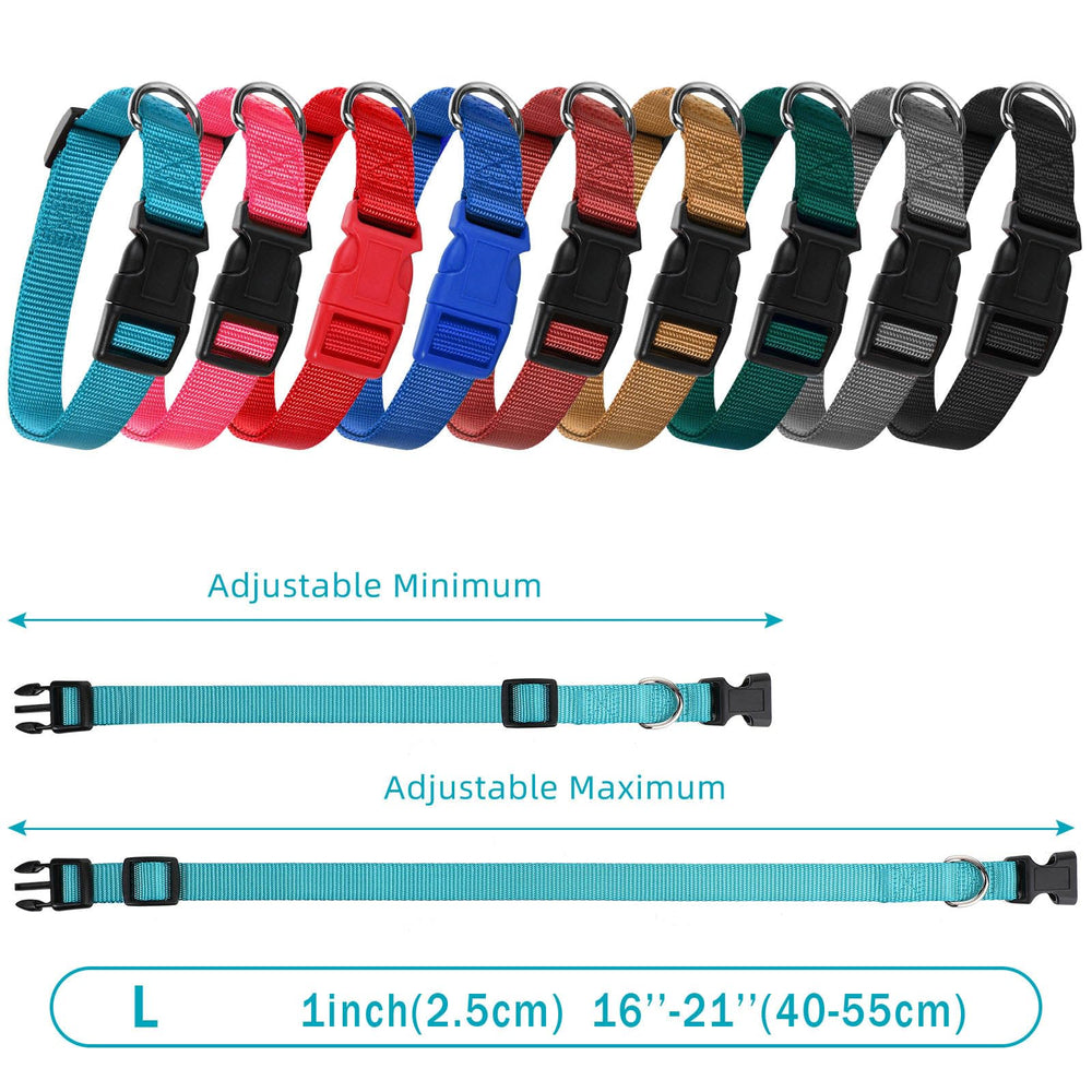 Perthlin quick-release buckle dog collar enables easy on and off during walks.