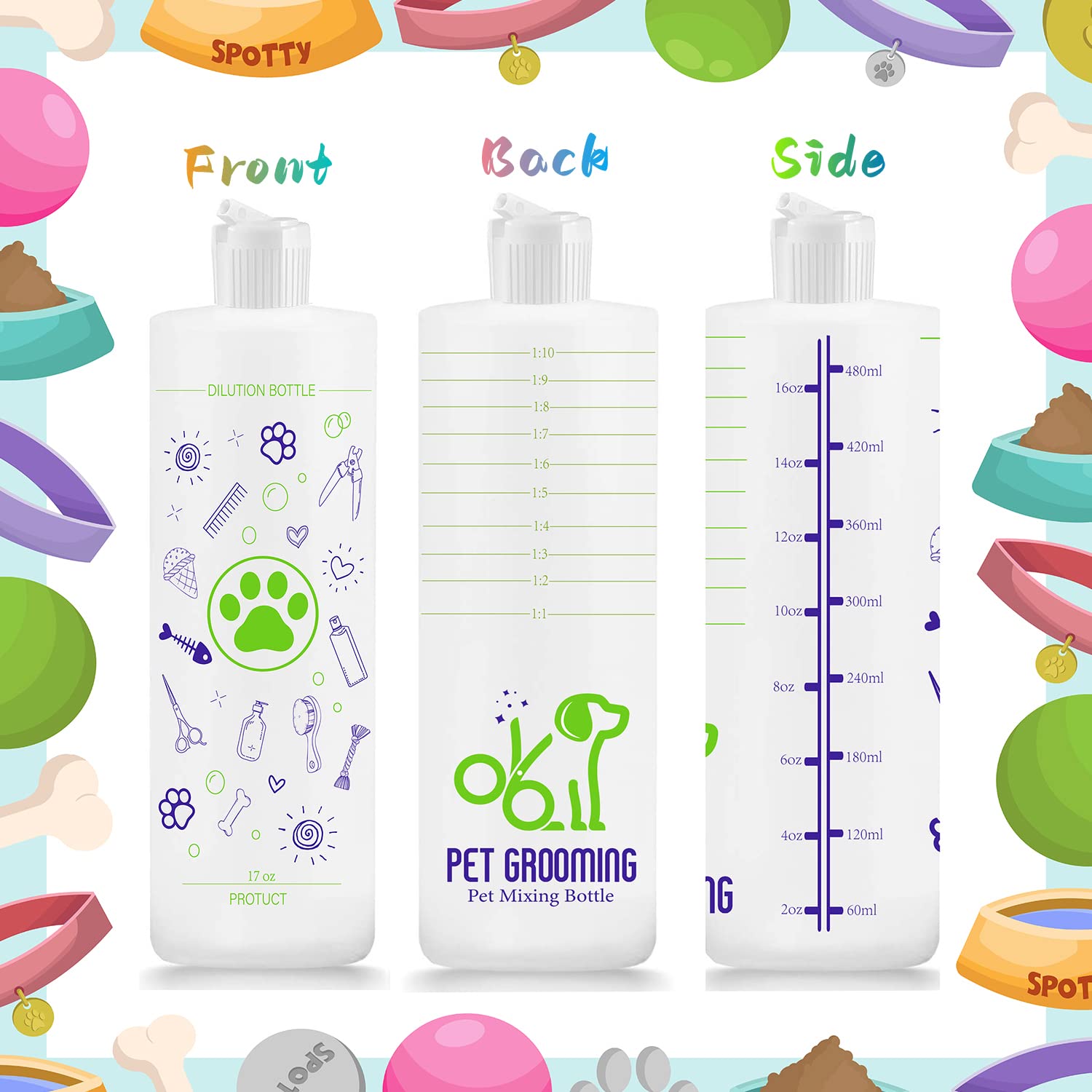 Pertul dilution bottle with pivot cap for easy product application.
