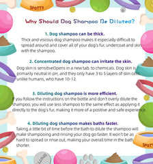 Pertul wide-mouth bottle enables quick mixing during grooming.