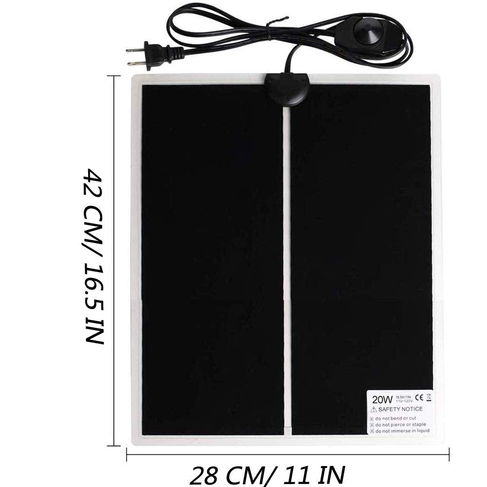 PeSandy 110V non-adhesive heat pad designed for safe reptile belly heat
