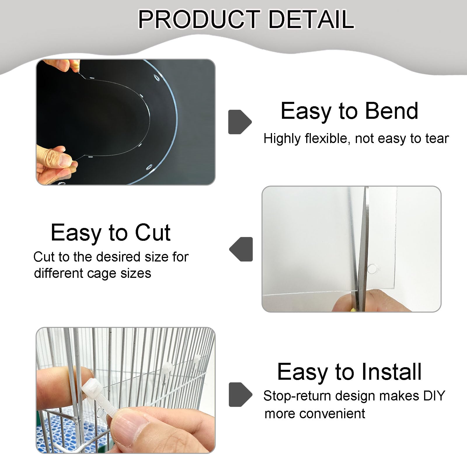Pesandy 12pcs liner set with ties for secure attachment.