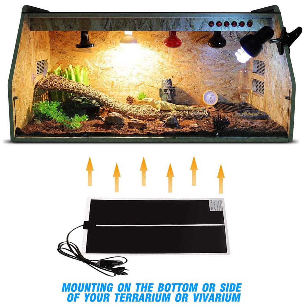 PeSandy heat mat showing adjustable temperature control for precision