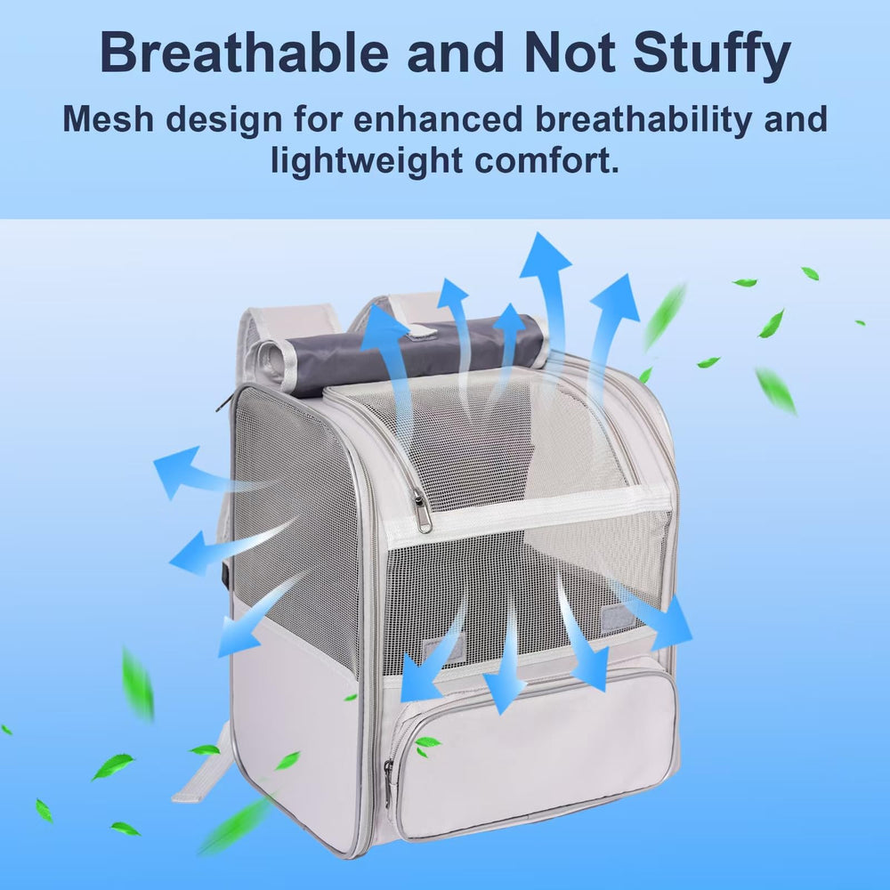 Under-seat airline approved carrier design for easy travel with your pet.