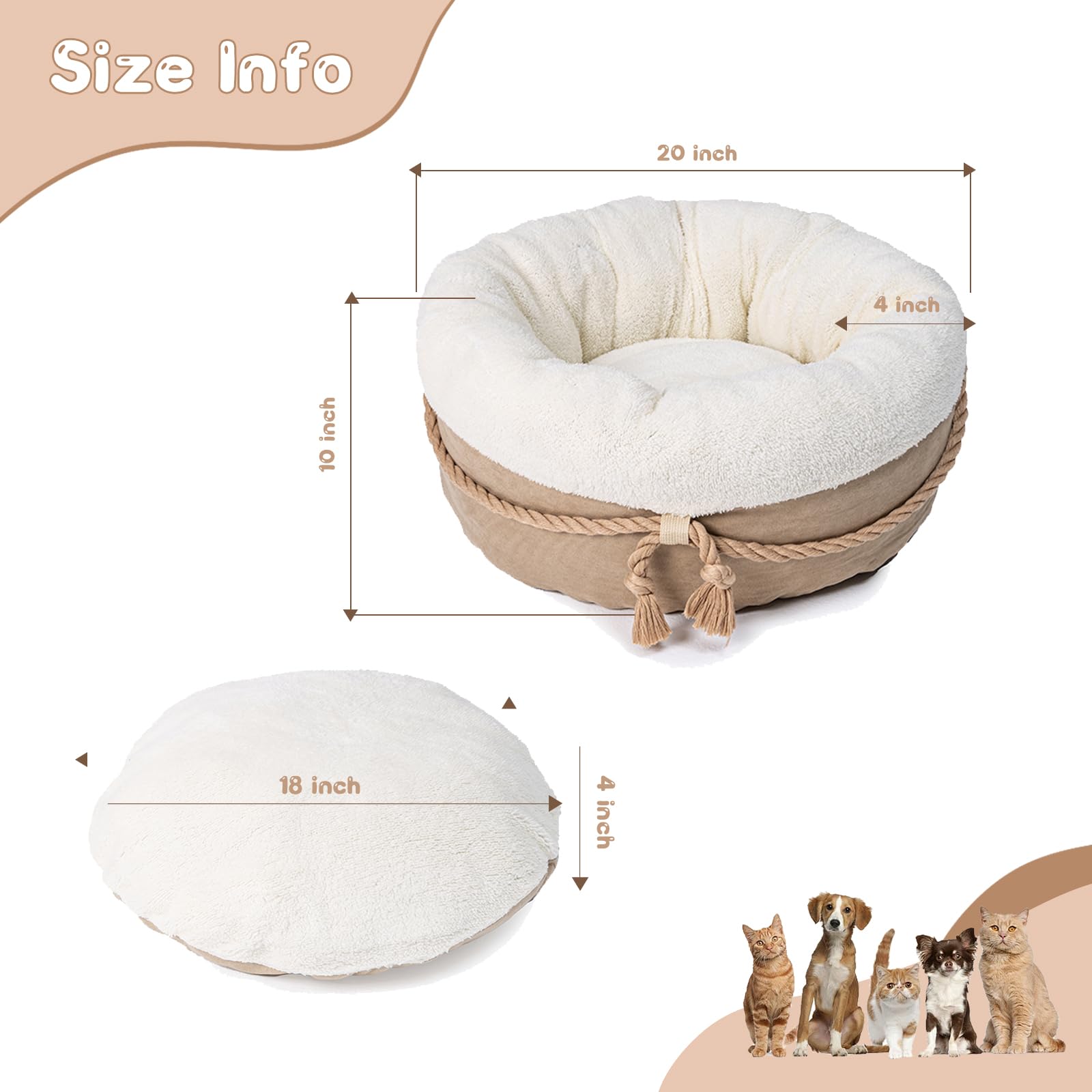 pesen cat bed uses premium plush for lasting softness