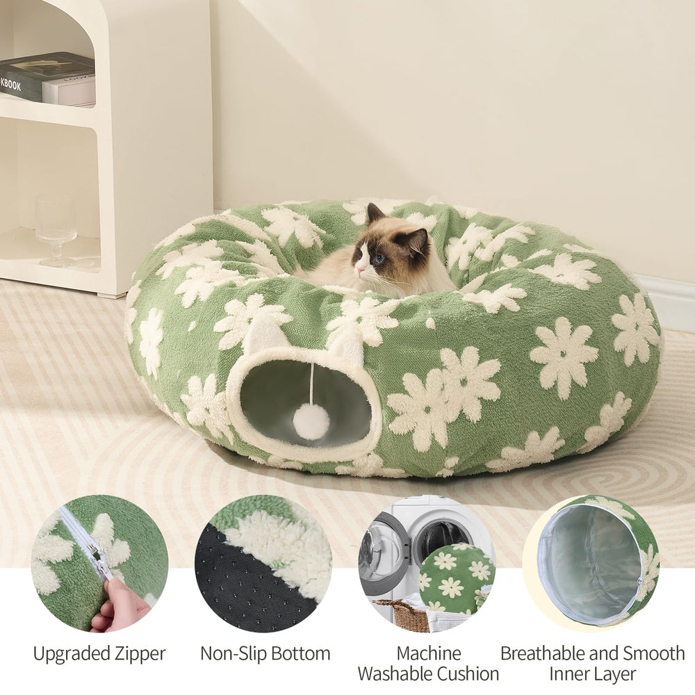 Pesen Cat Tunnel Bed detachable components allow versatile use indoors or outdoors