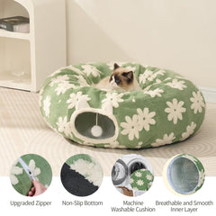 Pesen Cat Tunnel Bed detachable components allow versatile use indoors or outdoors