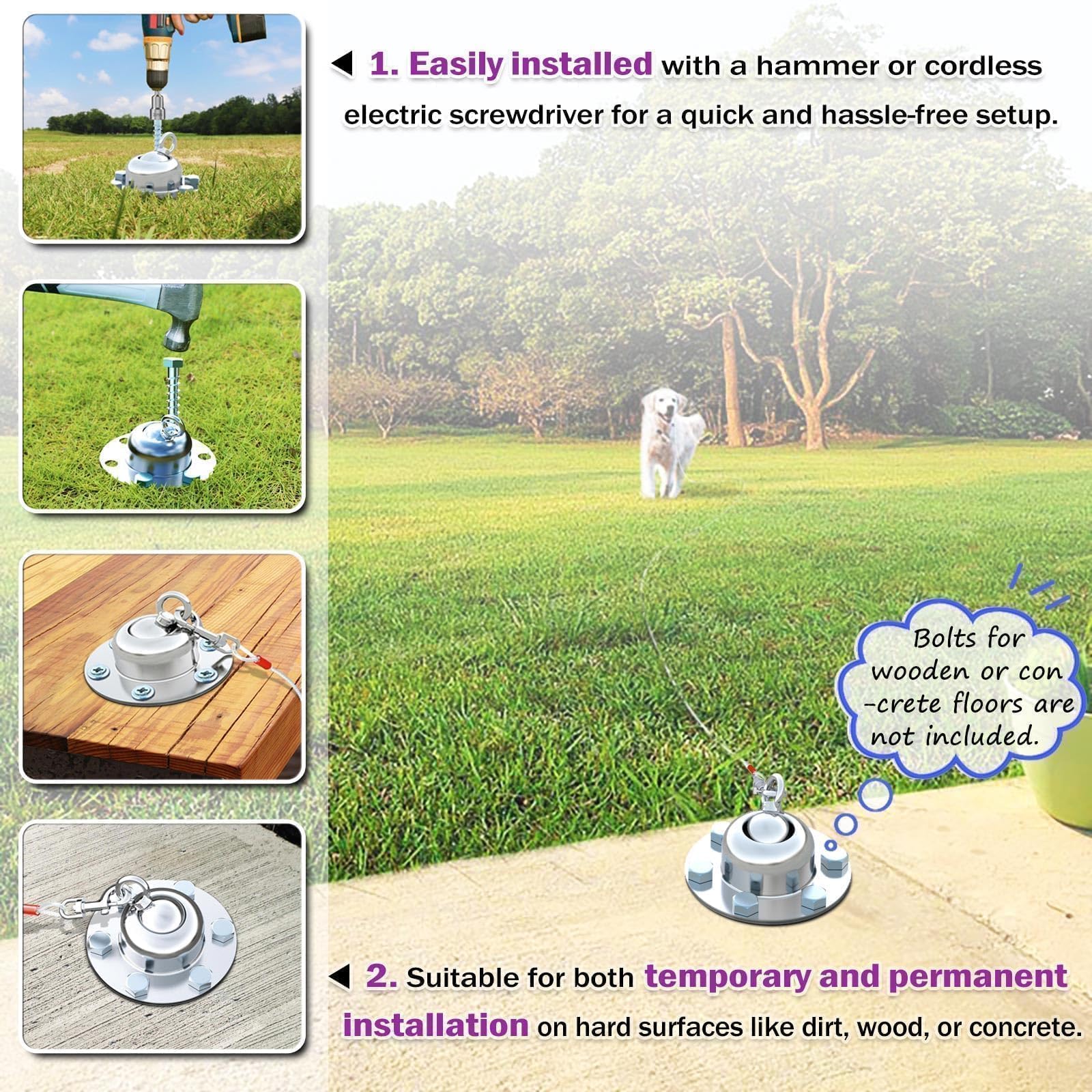 Pestairs 360 swivel ball prevents tangling during outdoor walks