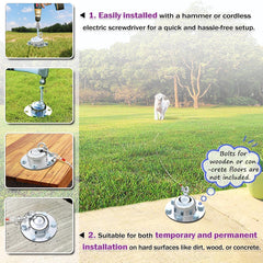 Pestairs 360 swivel ball prevents tangling during outdoor walks