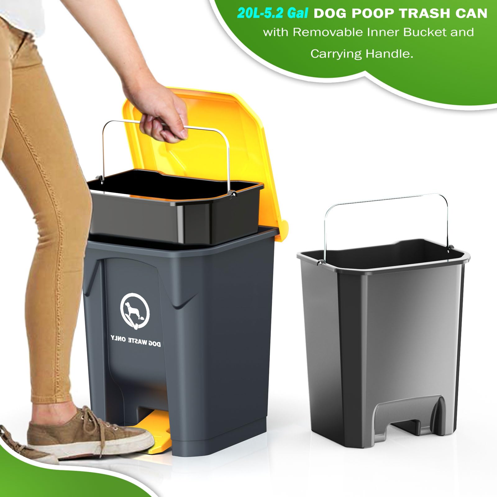 Pestairs removable inner bucket for easy cleaning