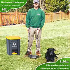 Pestairs pooper scooper long handle extended for comfortable lifting