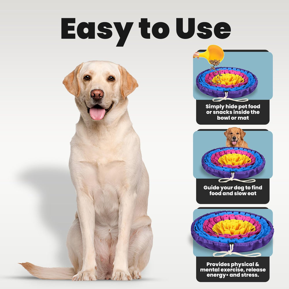 PET ARENA Snuffle Mat non-slip base keeps the mat steady during sniffing