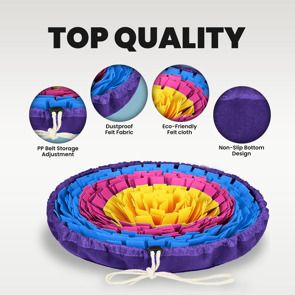 PET ARENA Snuffle Mat eco friendly washable fleece for easy cleaning
