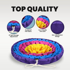 PET ARENA Snuffle Mat eco friendly washable fleece for easy cleaning